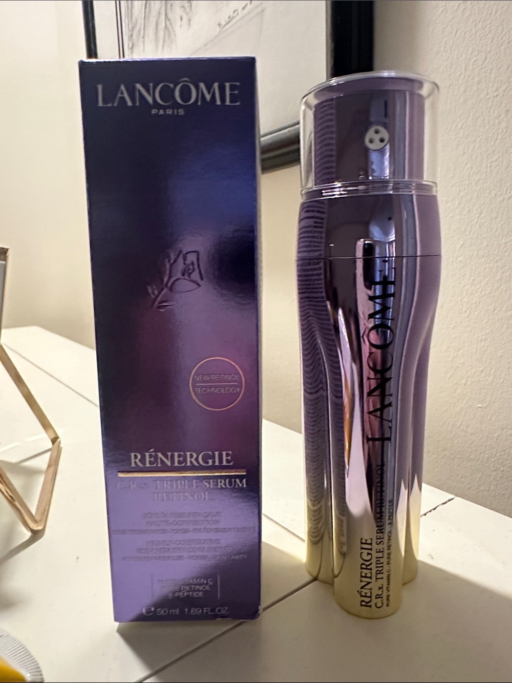 Lancôme Rénergie Purple and Gold Triple Serum - Restorative Face serum Retinol